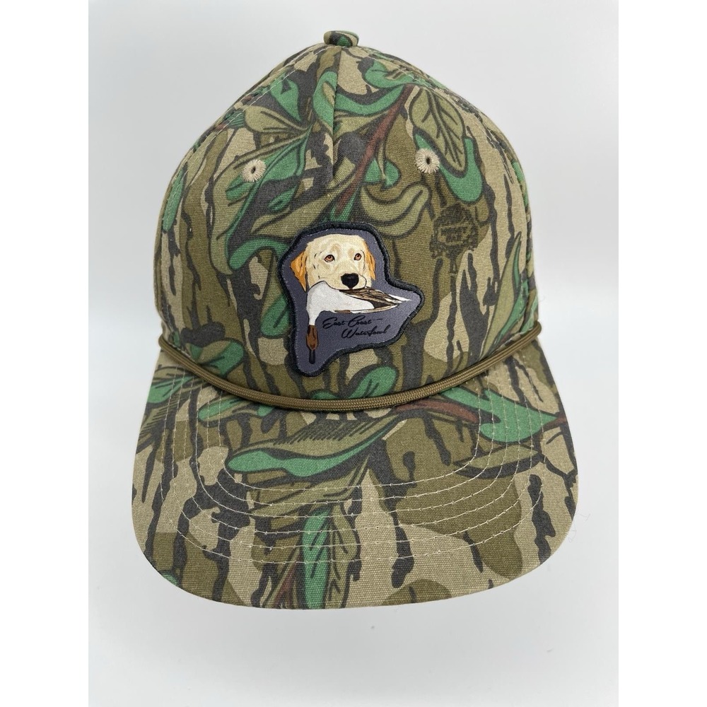 Lost Hat Co Goat Rope Camo Snapback Hat Duck Hunting Dog Patch Cap